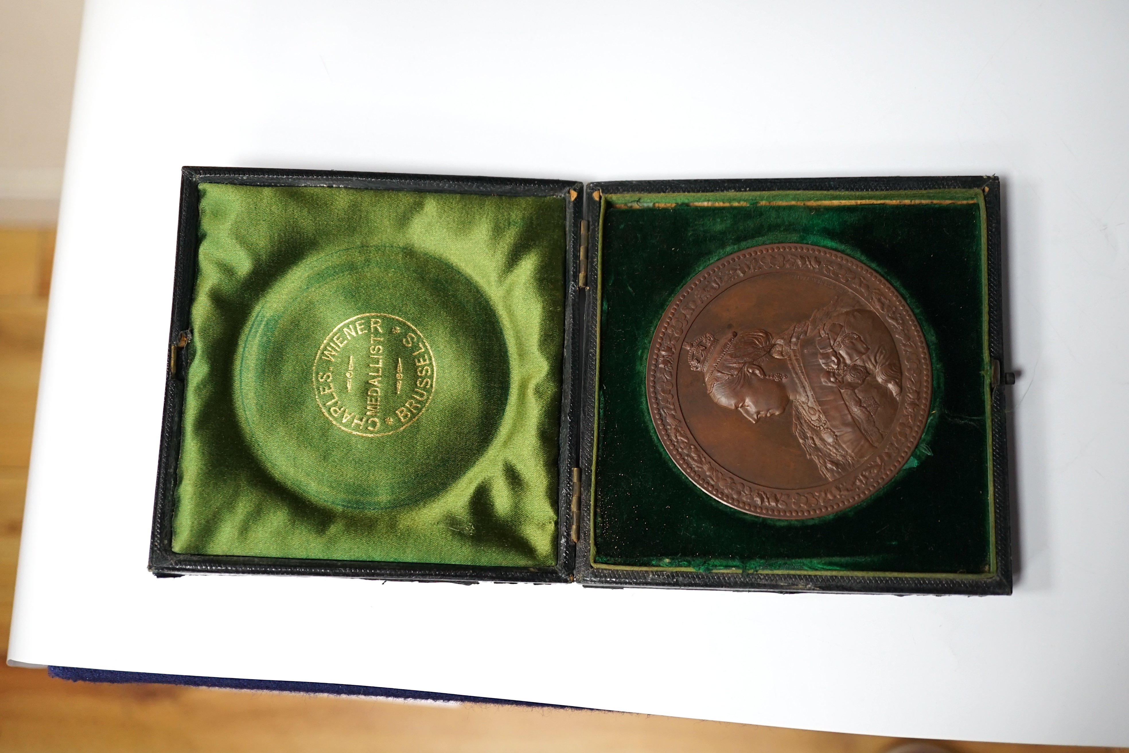 Four large Victorian commemorative bronze medals